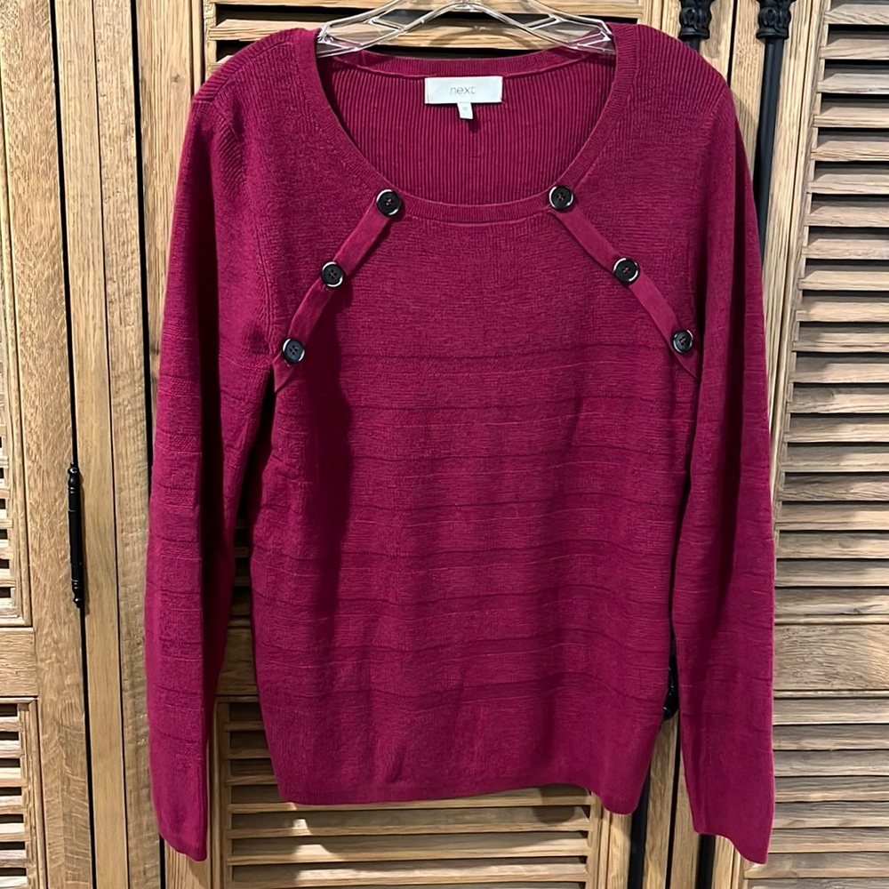 Pretty cranberry sweater